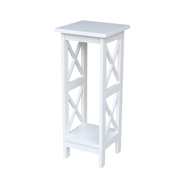 International Concepts Rectangle 30 in XSided Plant Stand Snow, 12 in W X 12 in L X 30 in H
